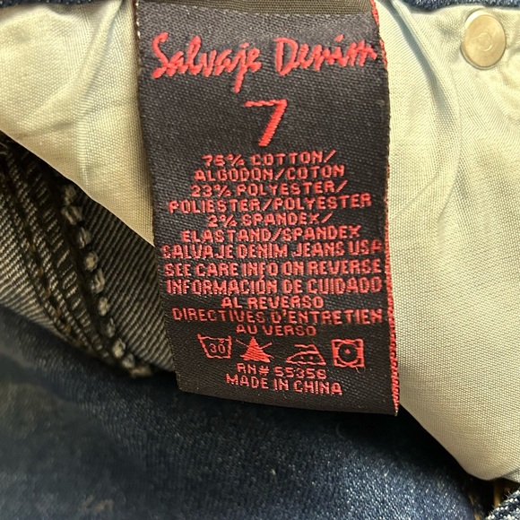 Salvaje stretchy skinny denim jeans, size 7 - Picture 5 of 9